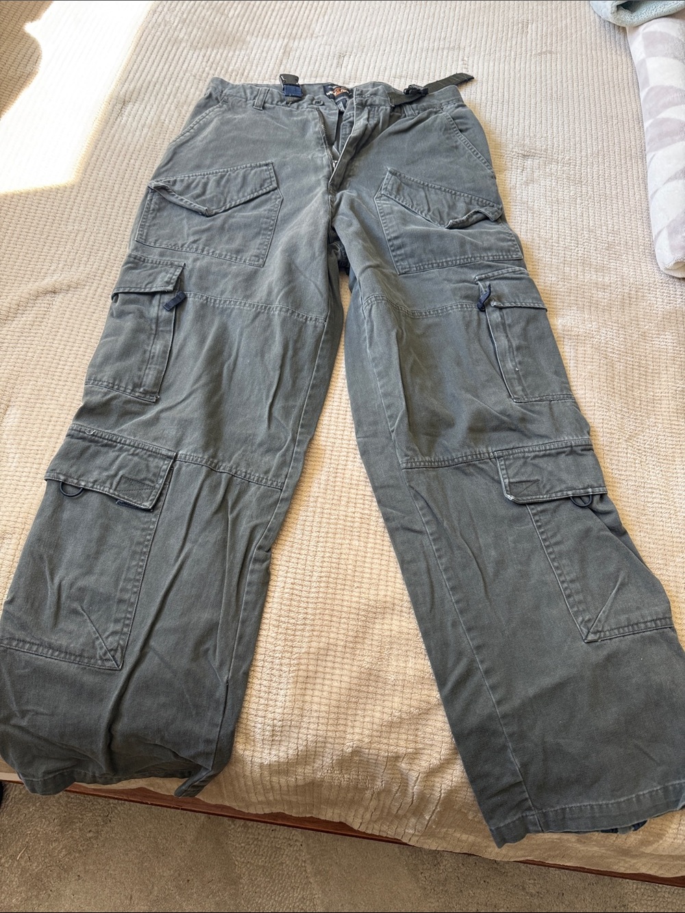 Utility Cargo Pants for Men in Faded Olive